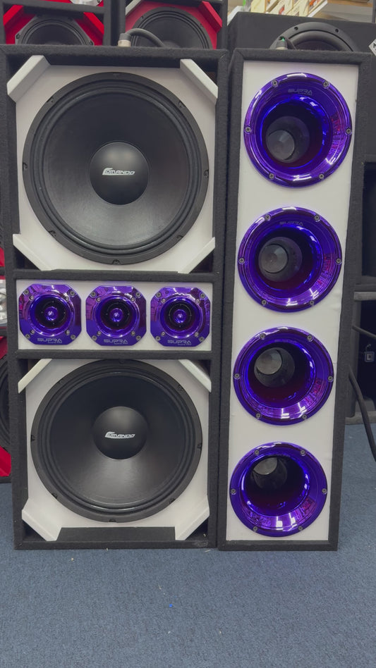 12” setup purple W/ supra tweeter