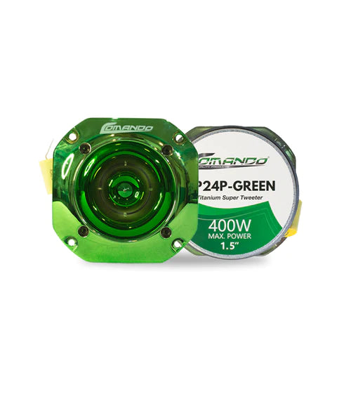 Comando audio Super Tweeter CP24P-GREEN | 1.5'' 400W MAX. | 4~8Ω